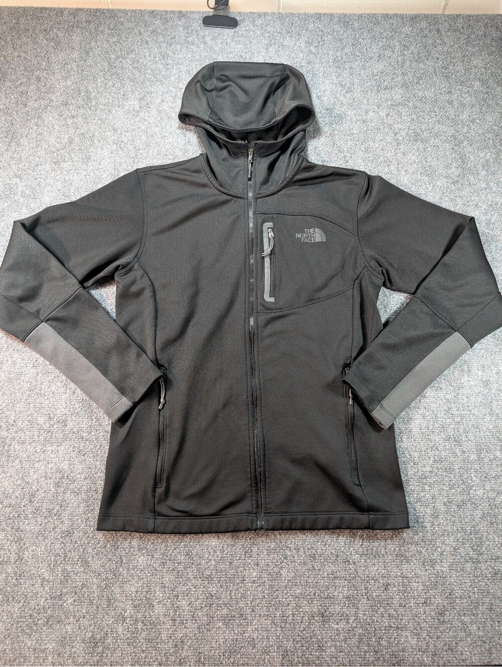 The North Face Canyonlands Full Zip Black Hoodie Mens Small Outdoor Utility